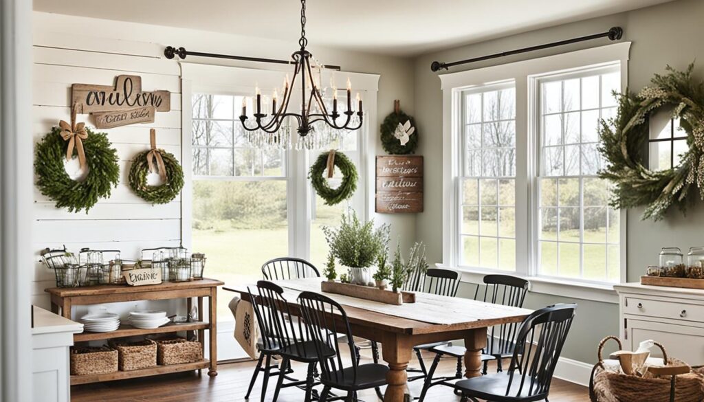 farmhouse dining room decor