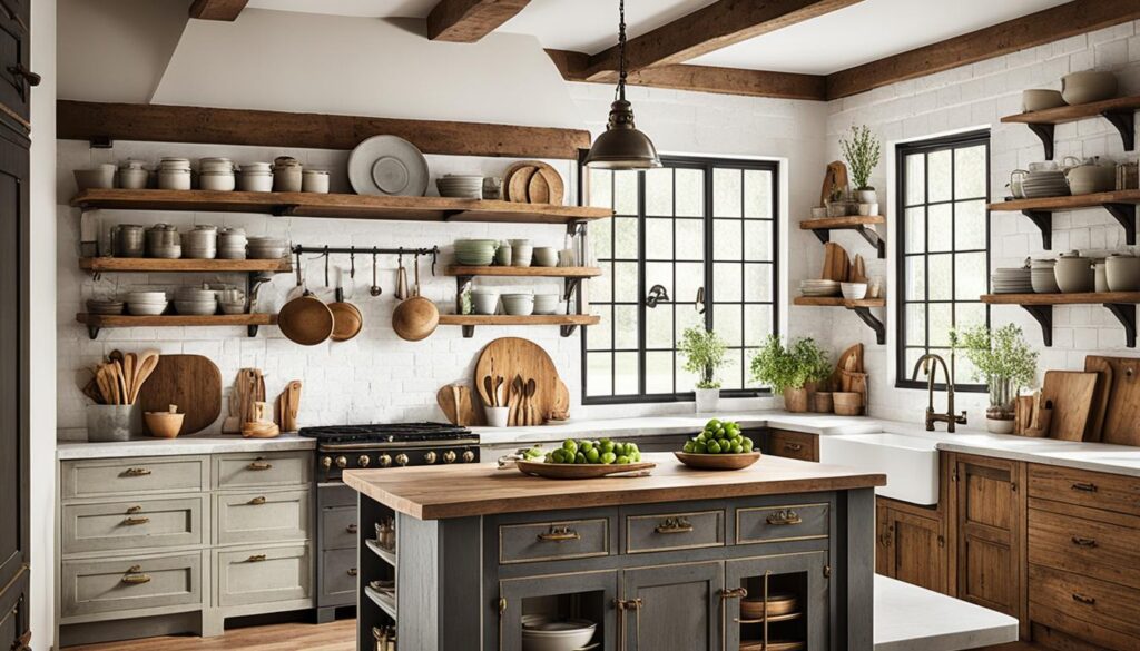 farmhouse kitchen cabinets and countertops