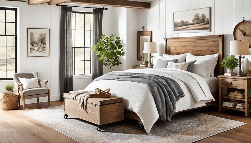 farmhouse-style bedroom